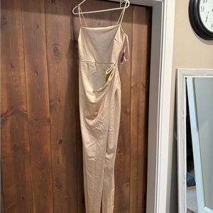 Windsor Gold Satin Dress